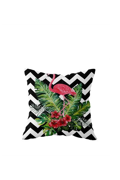 on the clouds Double Sided Zigzag Filamingo Pillowcase - Hidden Zipper, Throw Pillow Seat