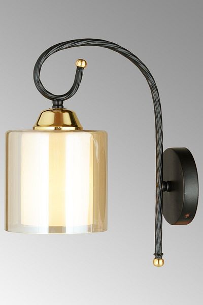 KARDELEN AYDINLATMA AVİZE Black Tower Double Glazed Downward Facing Modern Sconce