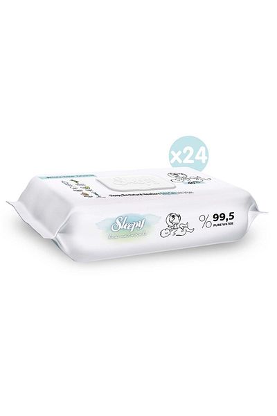 Sleepy Bio Natural Newborn Wet Baby Care Towel 24x40 (960 Sheets)