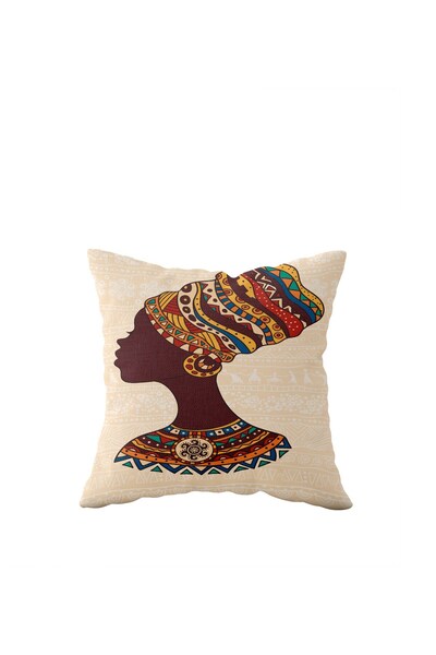 Pelangi Double Sided Black Women's Pillowcase - Hidden Zipper, Throw Pillow Seat