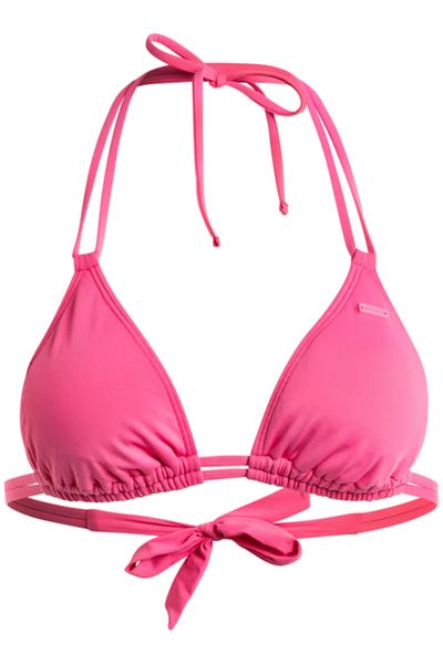 Roxy Pink Mini Tikitri Bikini Top - Beach Classics ERJX 305194