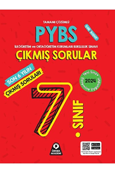 Örnek Akademi Yayınları 2024 MODEL 7. Sınıf PARASIZ YATILI BURSLULUK SINAVI( ...