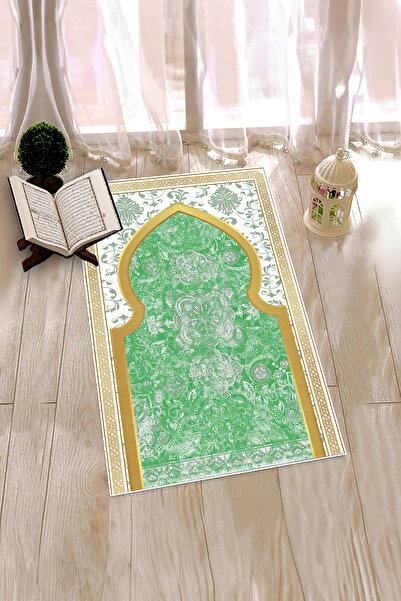 EY HOME سجادة صلاة رقمية مطبوع قابلة للغسل كهدية مقاس 70x130 سم
