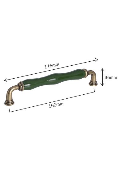 Porcellana Perla 16 Cm-Porcelain Cabinet Handle Drawer Furniture Handle Kitchen Bathroom Handle Children's Handle Sapphire160 Mm-Stk386