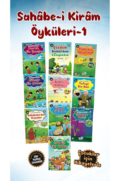 Çağdaş Kitap Sahabe-i Kiram Öyküleri-1 (10 Kitap Takım) Çocuk Gelişim uzmanı Diler Yeşilbaş Tavsiyeli