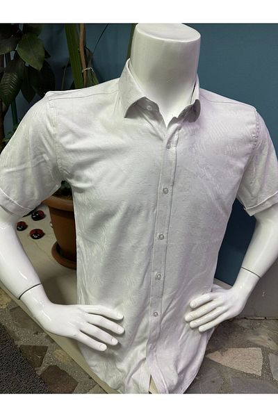 CLASSO Jacquard Printed Short Sleeve Shirt