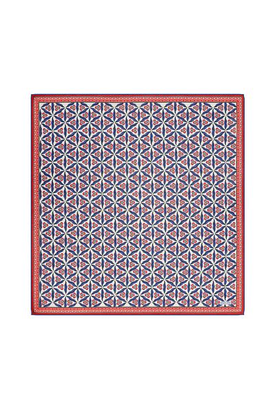 Bursa İpek Μαλακό κασκόλ Saks Çintemani Pattern