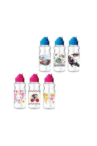 Ticon Popsy School Flask (500 Ml) Transparent Patterned