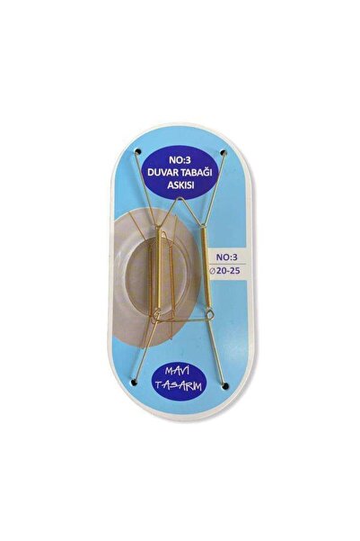 esdekor Mavi Tasarım Art No:3 Duvar Tabak Askı Ø20-25 Hobi Muhtelif Yardımcı Ürün Sanat Taşıyıcı 1 Adet