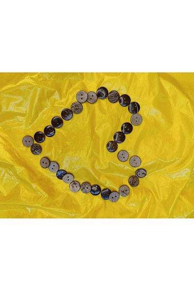 ÖZPAŞ TEKSTİL VE AKSESUAR 24 Size 30 Special Real Coconut Button Set