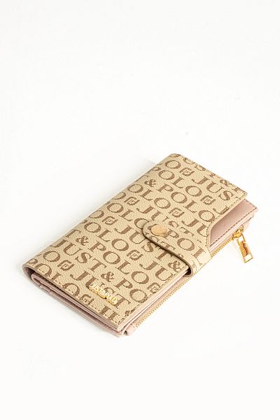 Just Polo Women's Wallet with Paper Money Compartment - Plenty of Card Holder, 10cmx18cm PBU09
