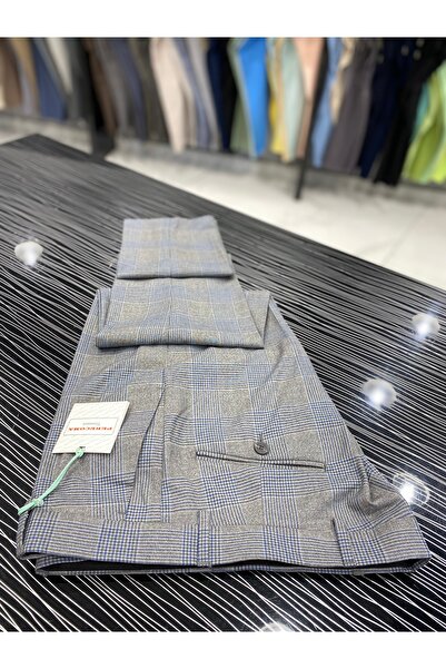 Perecoma Corcotti Ekose Kareli Slim Fit Kumaş