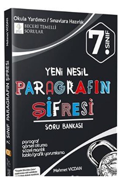 Paragrafın Şifresi Yayınları 7. Sınıf Paragrafın Şifresi Soru Bankası