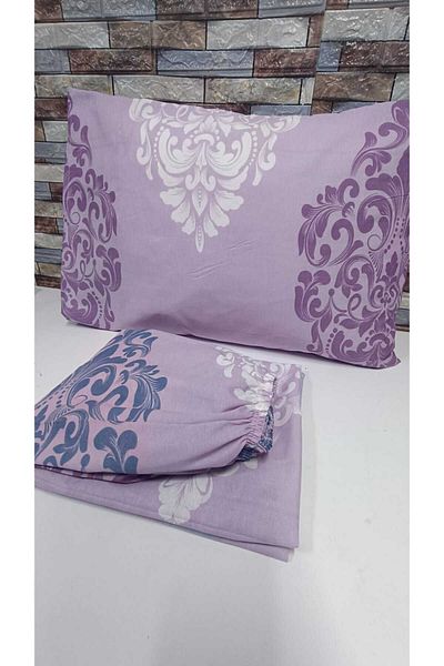 GASEL ÇARŞI Cotton Single Elastic Crankcase Set - 100x200 & 120x200