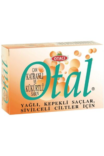 Otacı Otal 80 gr Soap - Hair Shampoo with Pine Tar, Sulfur and Oily Bran
