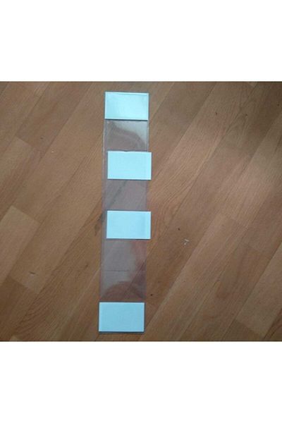 ETİKETLİK FİYATLIK 41x8cm Size 8-Piece Label Holder PVC Pocket Type - 10 Pieces Priced