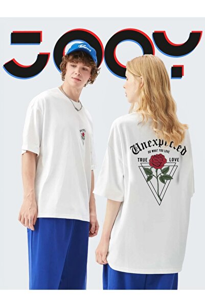 Jooy Company Унісекс Sevgili Kombini Несподівана велика біла футболка