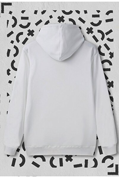 Jooy Company Lover Couple Combination - Fire and Water Design Φούτερ με λευκή κουκούλα Σετ 2 τεμαχίων