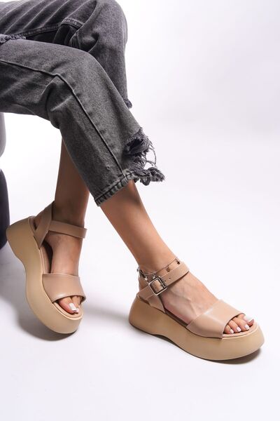 Riccon Dámské sandály Alloshara0012801 Nude Skin