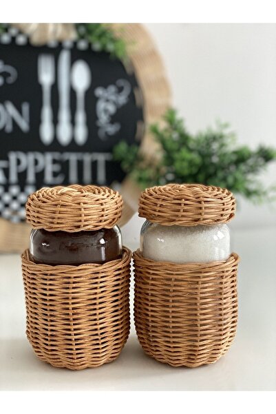 Gui Home Hasır Kavanoz Seti Ikili