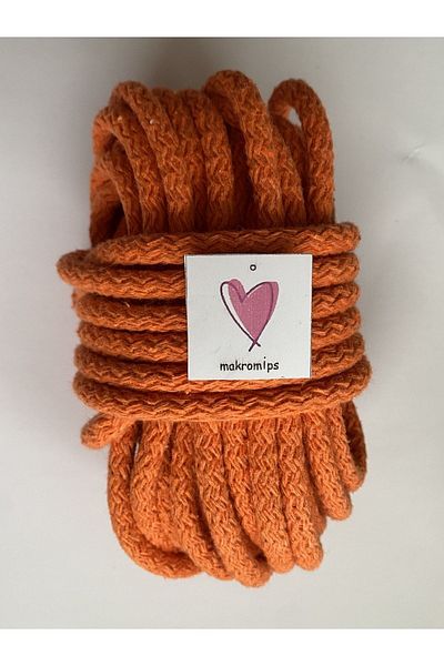 Makromİps 10 Yards/5,5-6MM Ραμμένο Μακραμέ Βαμβακερό Τρίχα - Σχοινί Ιουτέ Καλάθι Τσάντα Supla Καλάθι