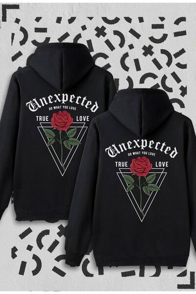 Jooy Company Dear Couple Combinations Unexpected 2 articole Hanorac negru cu ...