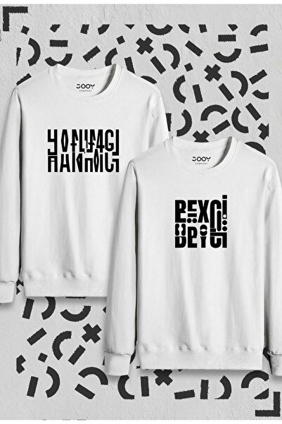 Jooy Company Hanımcı Beyci Lover Couple Combinație Design pliat Set de 2 gâturi