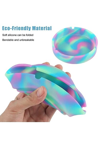 xlift Silikon Küllük | Rengarenk Ve Çok Şık Silikon Kültablası, Kırılmaz Kül Tablası