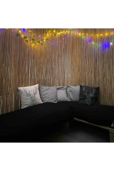 tunalar Kamış Hasır Bahçe Çiti Gölgelik Dekoratif 2 Metre X 2 Metre