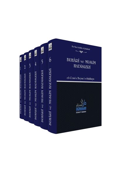 Daru’s Sunne Yayınları Buhari ve Muslim Hadisleri (6 Cilt Takım) El-Cem'u Bey...