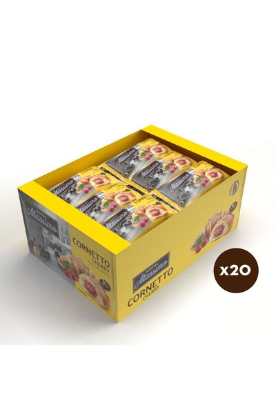 Maestro Massimo كرواسون ميسترو ماسيمو بالفواكه الحمراء 45 جم × 20 قطعة