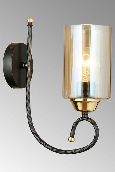 KARDELEN AYDINLATMA AVİZE Black Tower Cylinder Glass Upward Facing Modern Sconce