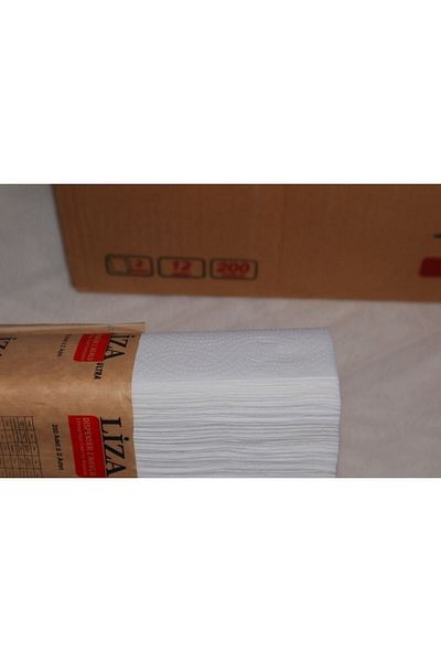 KOÇAL KAĞIT Koçal Liza Soft Z Folding Towel 12pcs 200 Sheets 12 Pack