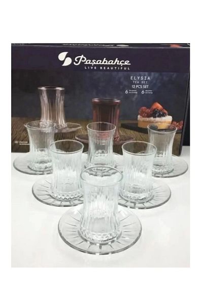 Paşabahçe Elysia 12 Piece Tea Set for 6 Persons 160cc