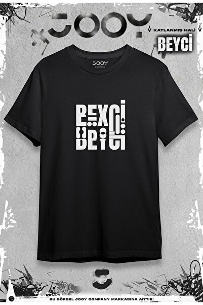 Jooy Company Hanımcı Beyci Lover Combination Folded Design Μαύρο Oversize Tshirt Σετ 2 τεμαχίων