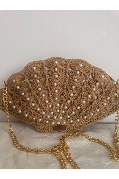 MERUT STYLE HAYATINI RENKLENDİR El Örgüsü Kadın Omuz Çantası Kağıt Ip Astarlı...