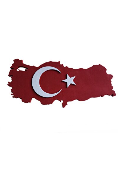 Europiyer Dış Cephe Dekoratif Türk Bayrağı (HARİTA MODEL)
