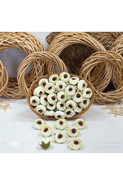 KOZALILAR Yapay Çiçek 10'lu Mini Boy Tek Baş Şakayık(Çap:3 cm)