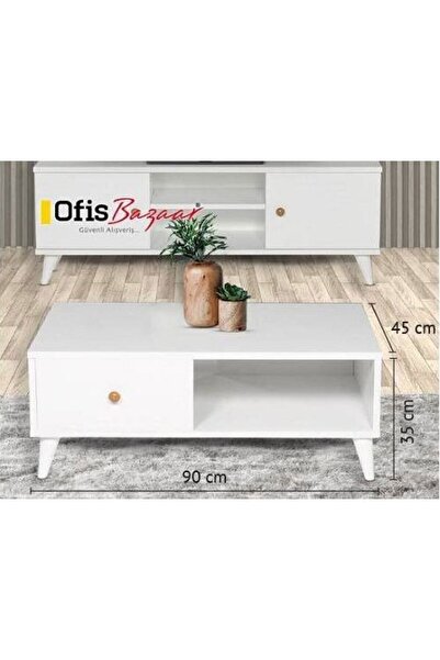 sofisbazaar Ofisbazaar Orta Sehpa Beyaz