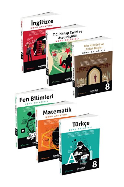 Tambilgi Yayınları 8. Sınıf Premium Serisi Tüm Dersler Konu Özetli Soru Banka...