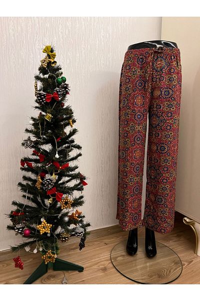 DENİZLİFE Patterned Combed Cotton Trousers - Stylish and Comfortable