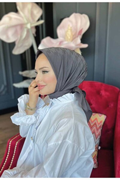 VALORSCARF Antrasit Kazayağı Desen Jakar Eşarp