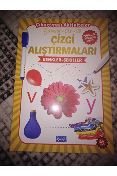 Parıltı Yayıncılık Activities with Stickers Line Exercises Colors - Shapes Age 4