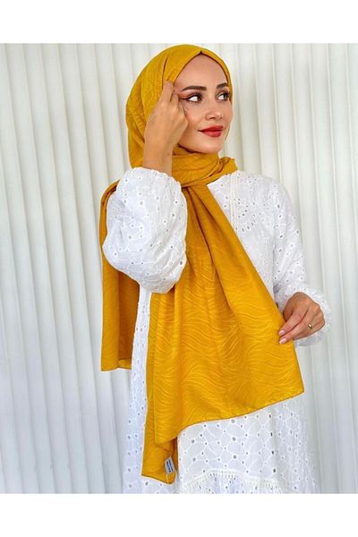 Misa Bamboo Patterned Shawl Jacquard