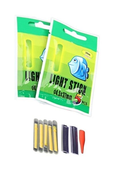 UygunOnline Ocean Sun Balık Avı Olta Kamış Işığı Fosforlu Stick Glow Fosfor 5 Ki 2 Paket (10 ADET)