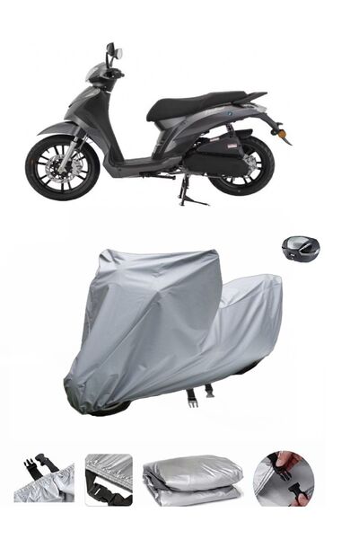 wovex Mondial 125 Prostreet - مشمع دراجة نارية وحقيبة خلفية متوافقة