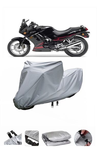 wovex Kawasaki Zzr 250 - مشمع الدراجة النارية، الحقيبة الخلفية غير متوافقة