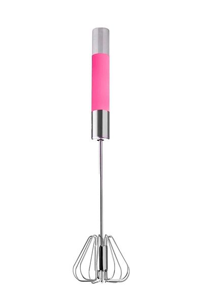 Limon Home Dark Pink Steel Push Automatic Silicone Beater