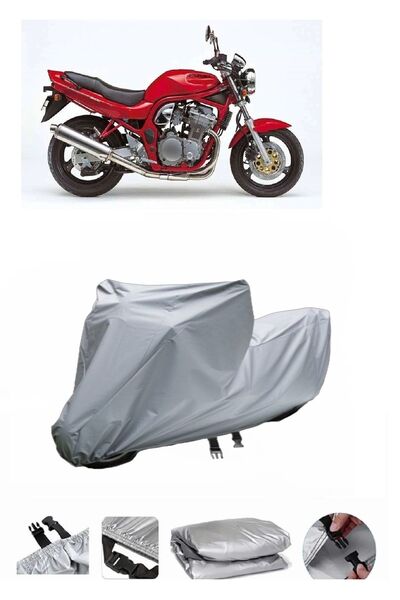 wovex سوزوكي Gsf 600 Bandit S - مشمع دراجة نارية متوافق مع الحقيبة الخلفية