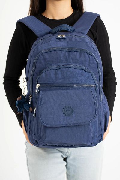 Alanç Gift Navy Blue Unisex School Bag - Special Water Resistant, Large Volume, Multi-Compartment